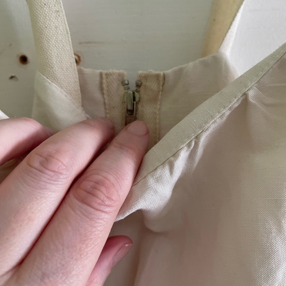 Whit linen dress - Picture 3 of 4